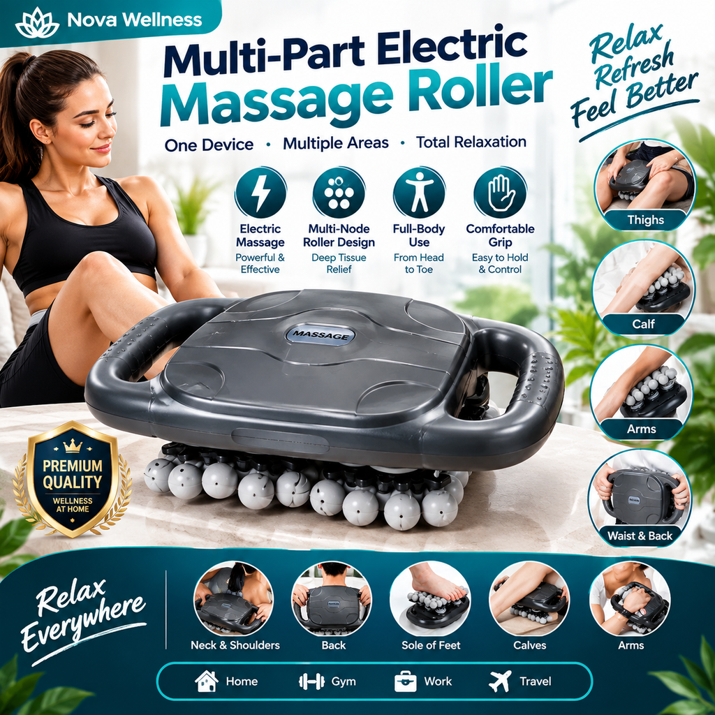 Multi-Area Electric Massage Roller – Full Body Relaxation
