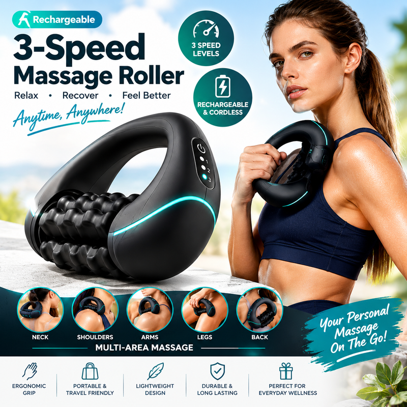 Rechargeable 3-Speed Deep Massage Roller 