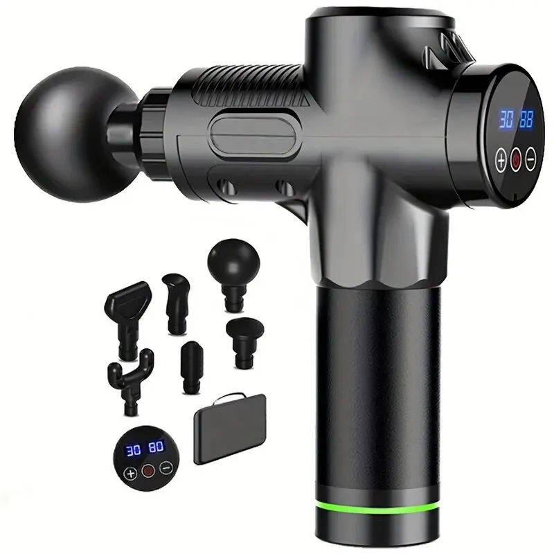 Professional Deep Tissue Massage Gun – 6-Piece Massage Head Set
