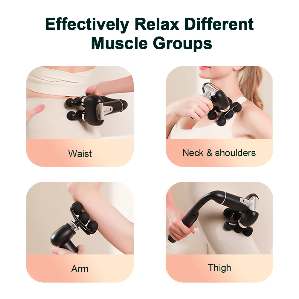 Electric Fascia Massage Gun – Deep Tissue & Full-Body Relaxation