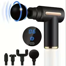 Smart Deep Tissue Massage Gun – 4-Piece Massage Head Set