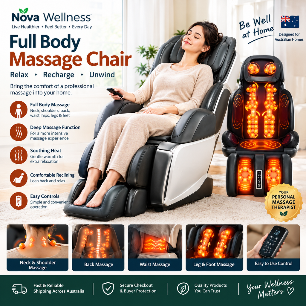 Full Body Massage Chair – Deep Tissue Massage & Relaxation Recliner